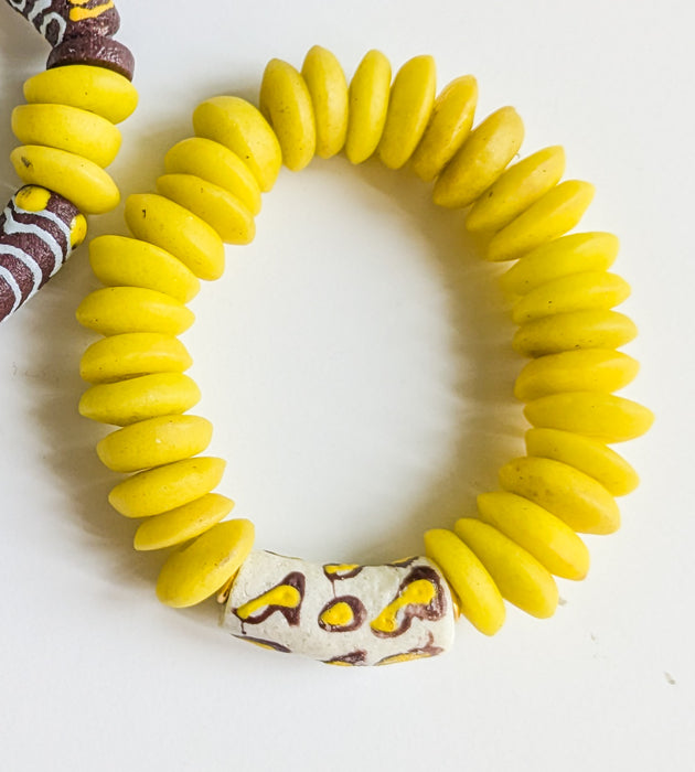 Ashanti Stretch Bracelets - Yellow